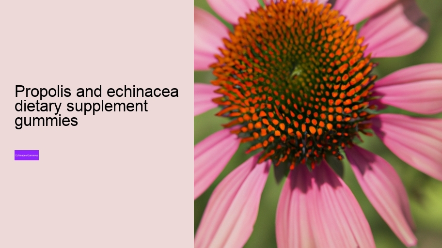 propolis and echinacea dietary supplement gummies