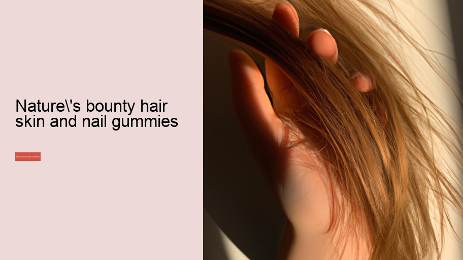 nature's bounty hair skin and nail gummies