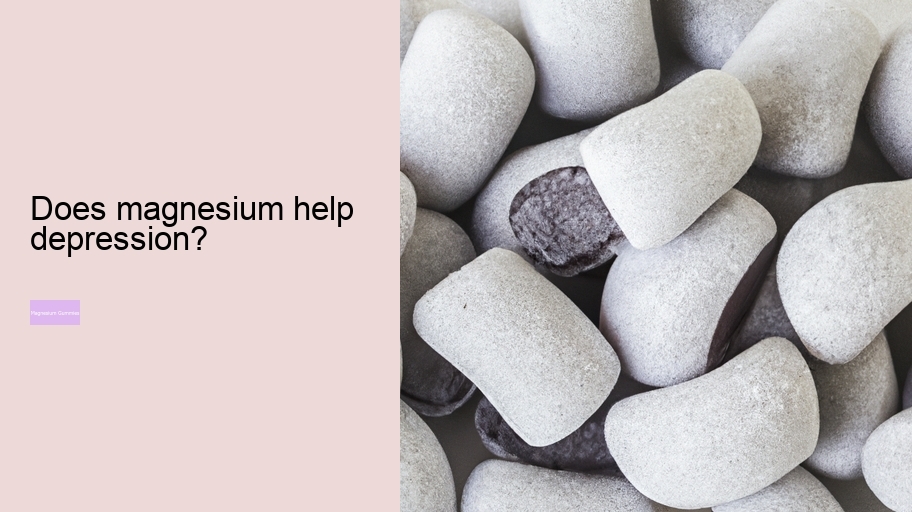 Does magnesium help depression?
