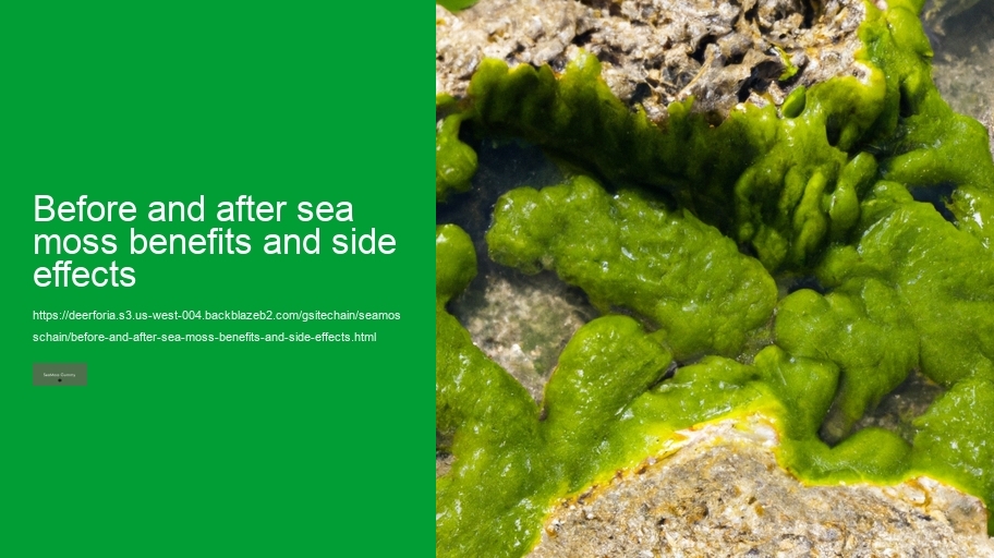 before and after sea moss benefits and side effects