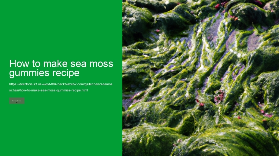 how to make sea moss gummies recipe