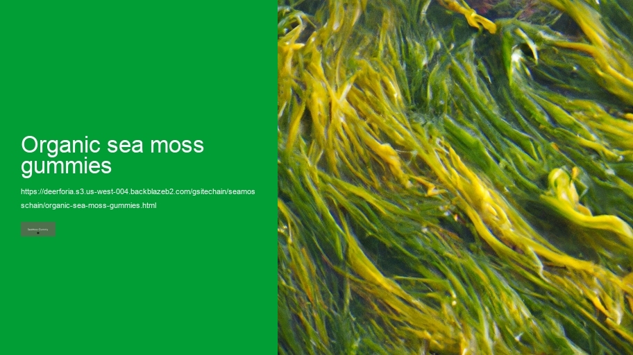 organic sea moss gummies