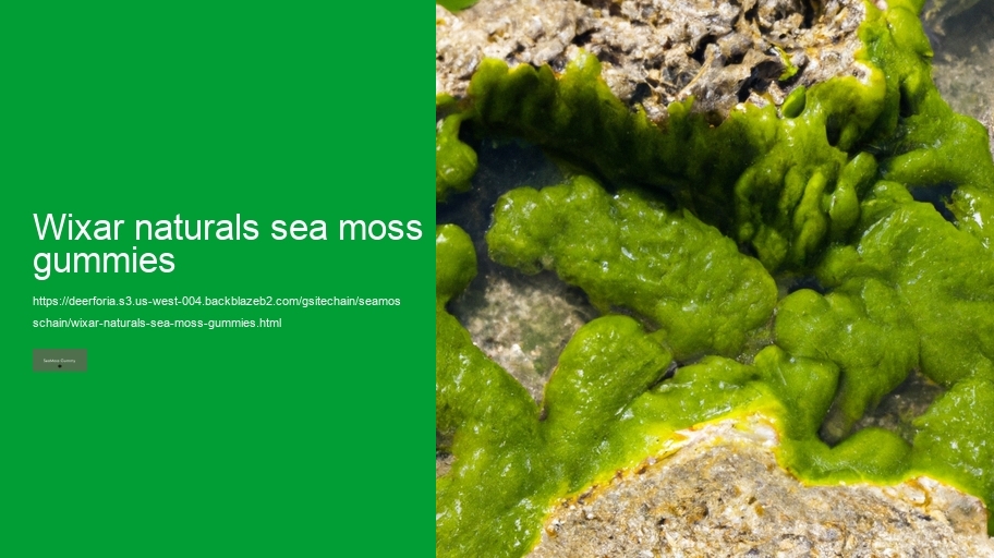 wixar naturals sea moss gummies